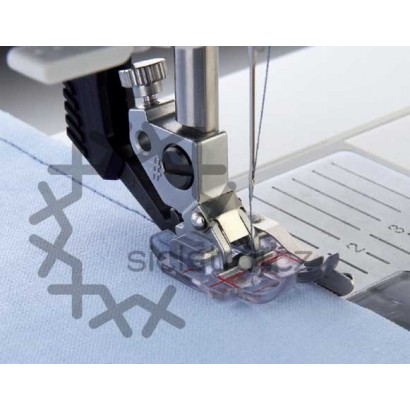 Patka pro patchwork 1/4 inch s pravým vodítkem průhledná
